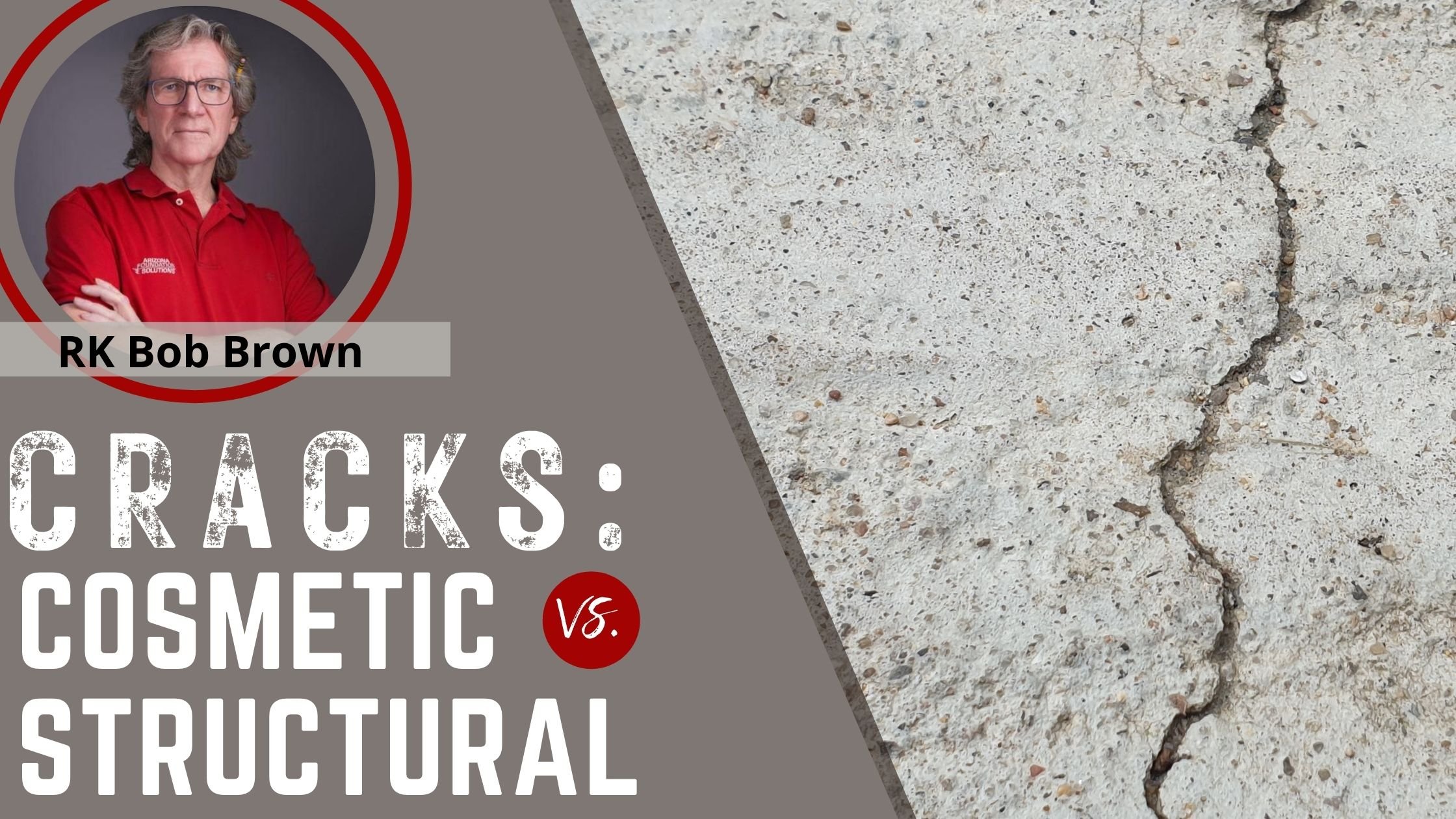 Cosmetic vs Structural Foundation or Concrete Cracks