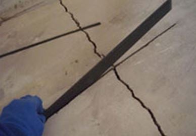 Crack Repair Adding Carbon Fiber Laminate