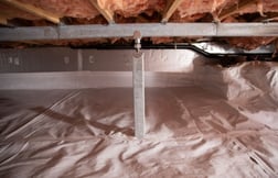 Crawl Space reapir with Smart Jacks and CleanSpace