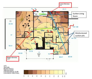 Foundation Inspection Topographical Map