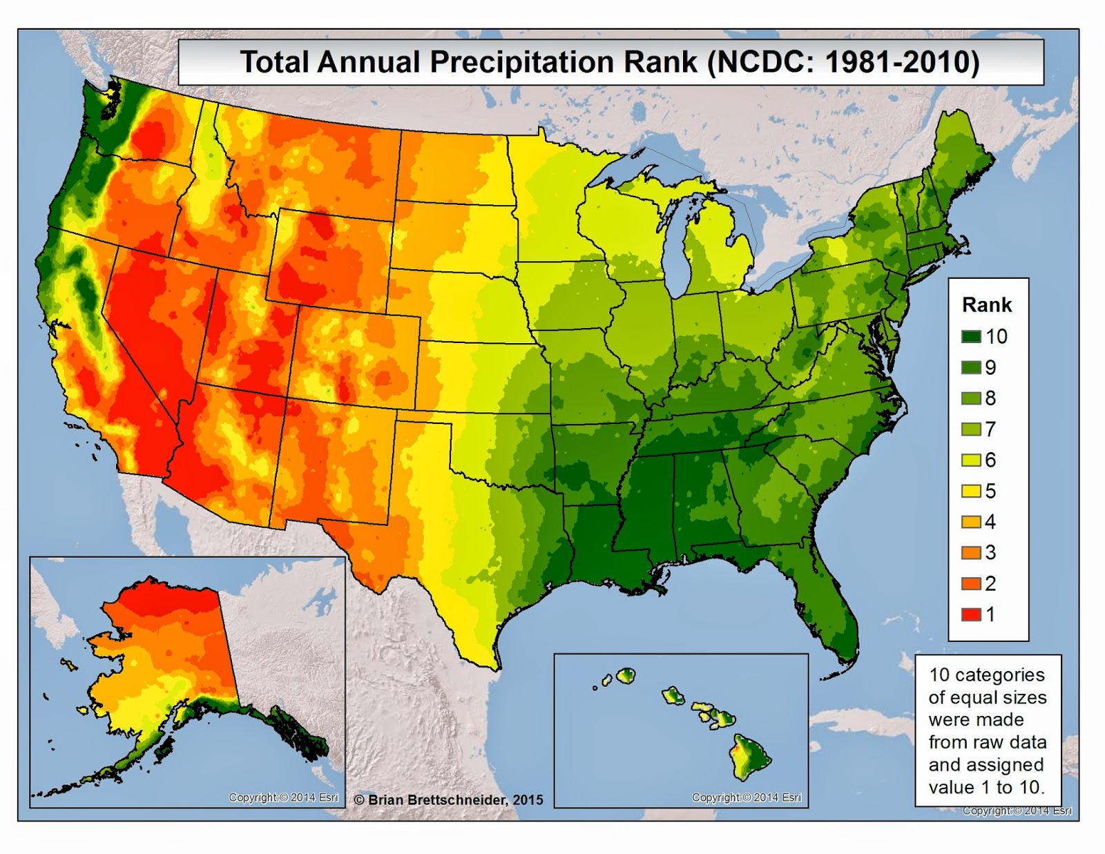 Total Annual Precipitation Rank